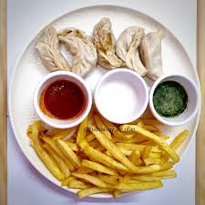 fries + momos